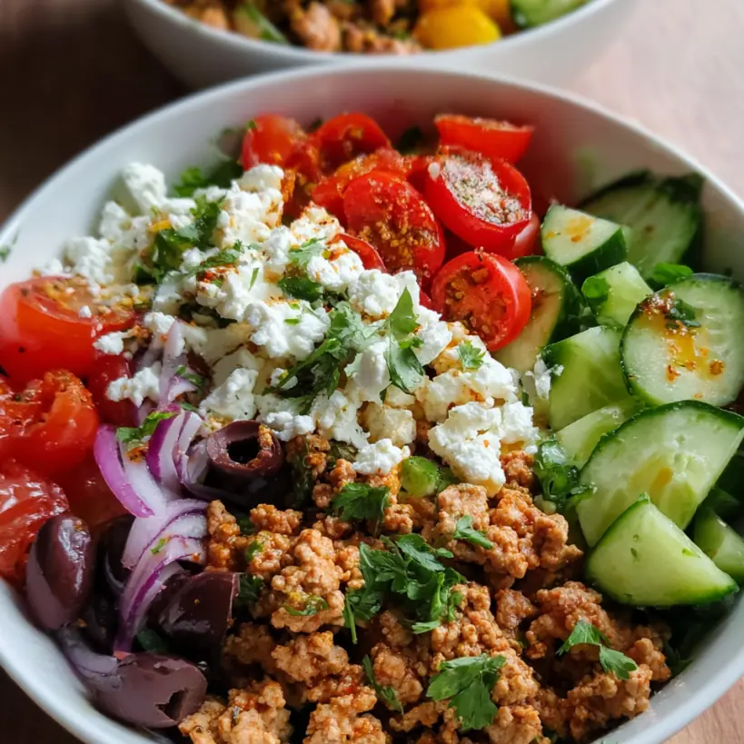 High-Protein Ground Turkey Meal Prep Bowls