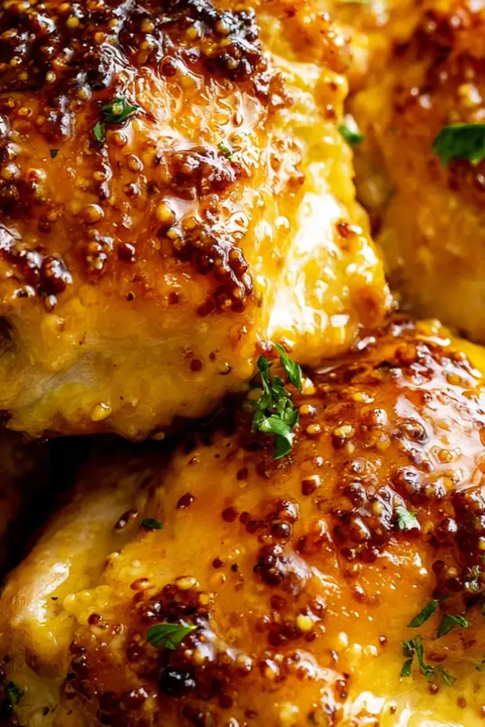 Honey Mustard Baked Chicken Thighs