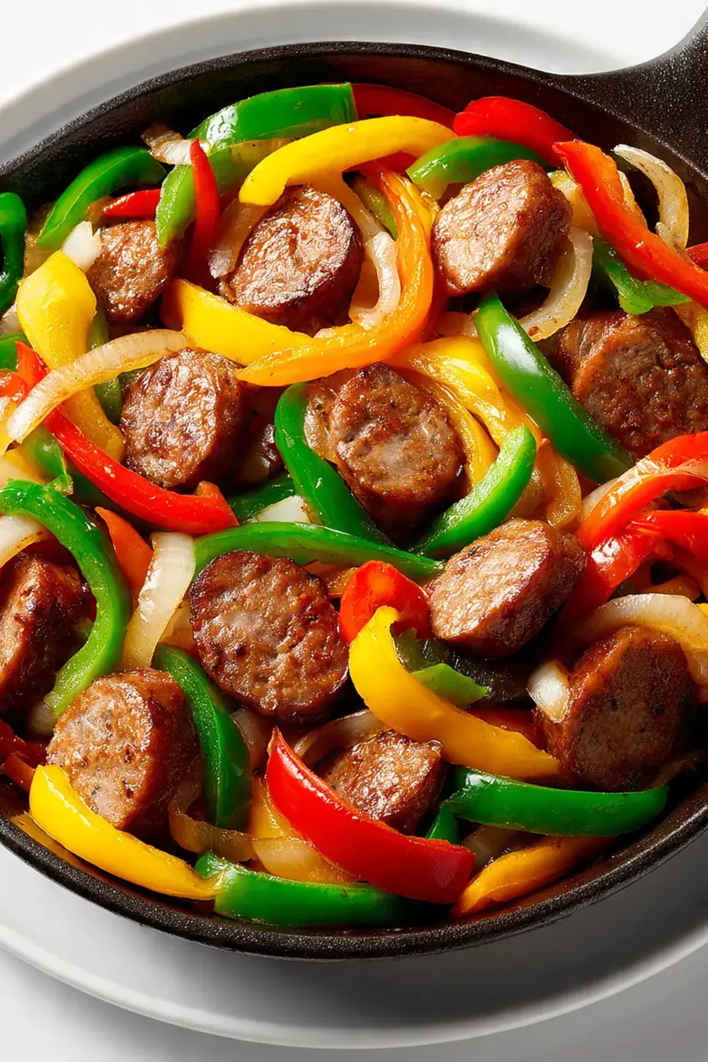 Italian Beef Sausage & Peppers Skillet
