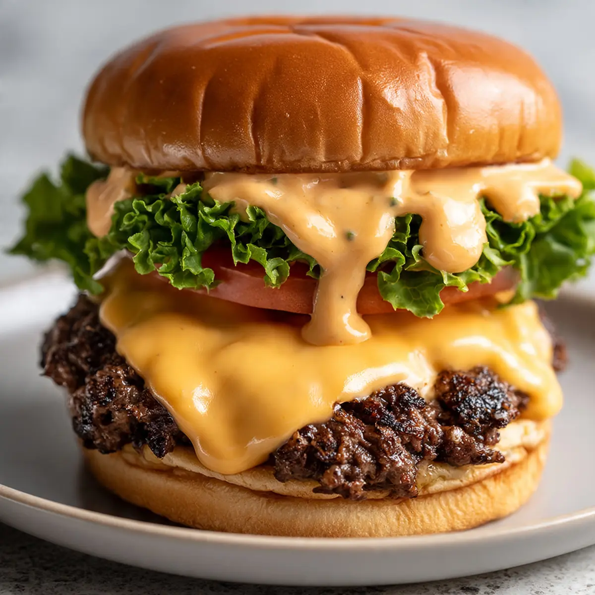 Juicy Smash Burgers With Special Sauce