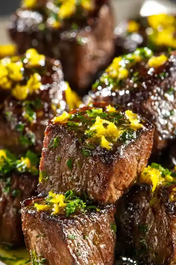 Lemon Herb Steak Bites