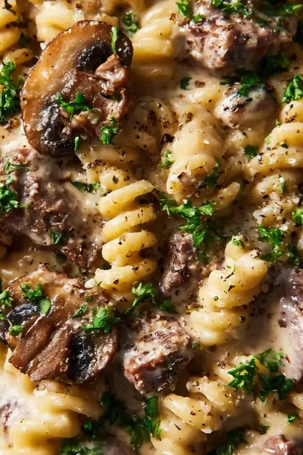 One-Pot Beef Stroganoff Pasta
