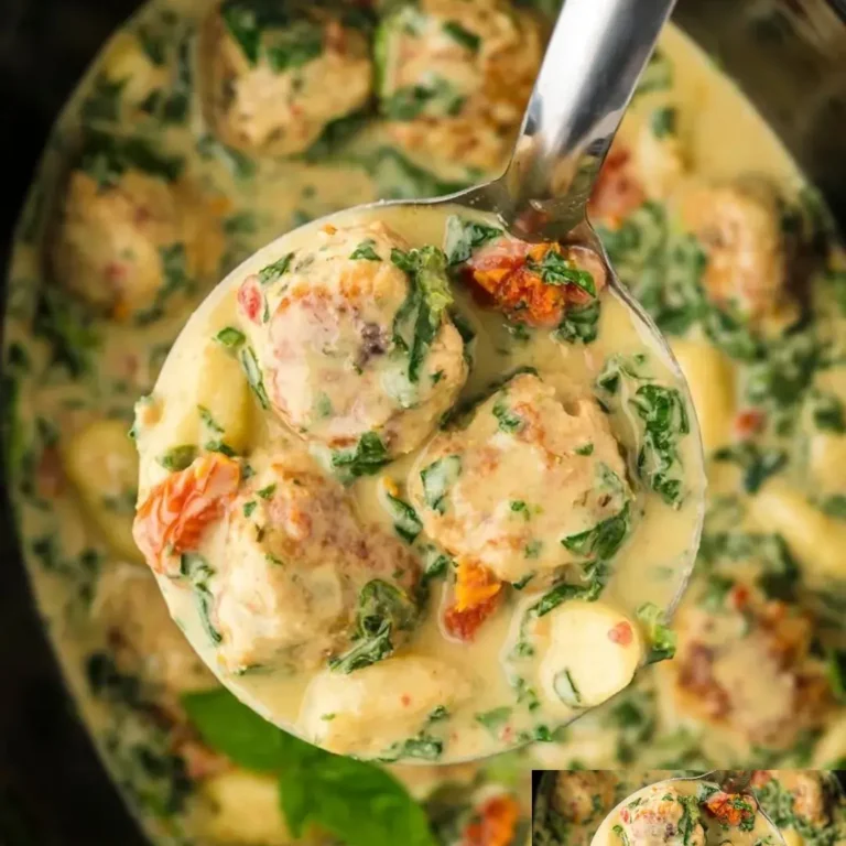 Tuscan Chicken Meatballs With Gnocchi