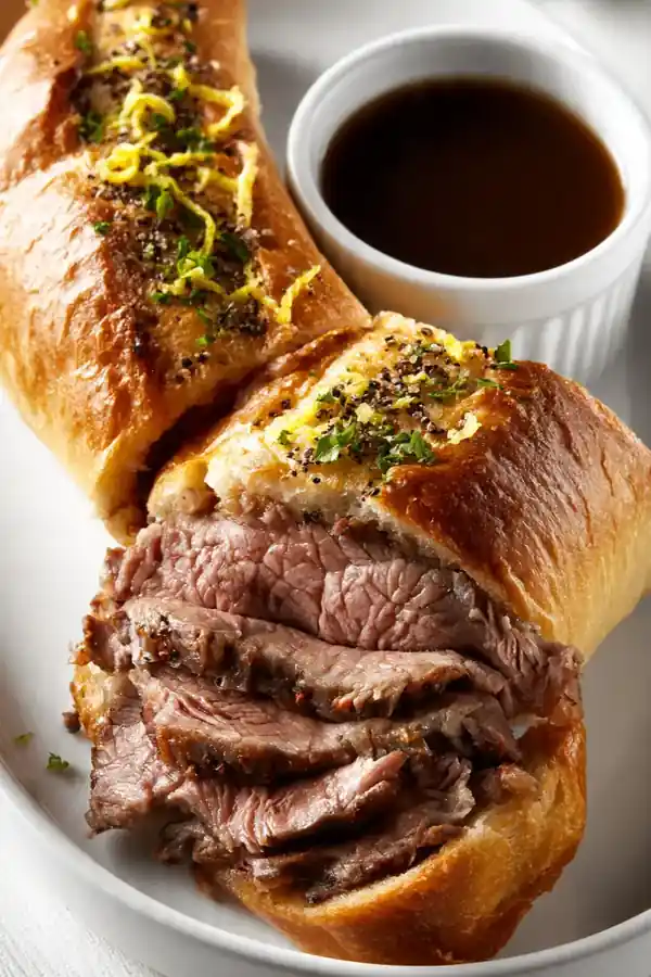 Zesty Lemon Pepper French Dip