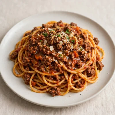 Classic Beef Bolognese Pasta
