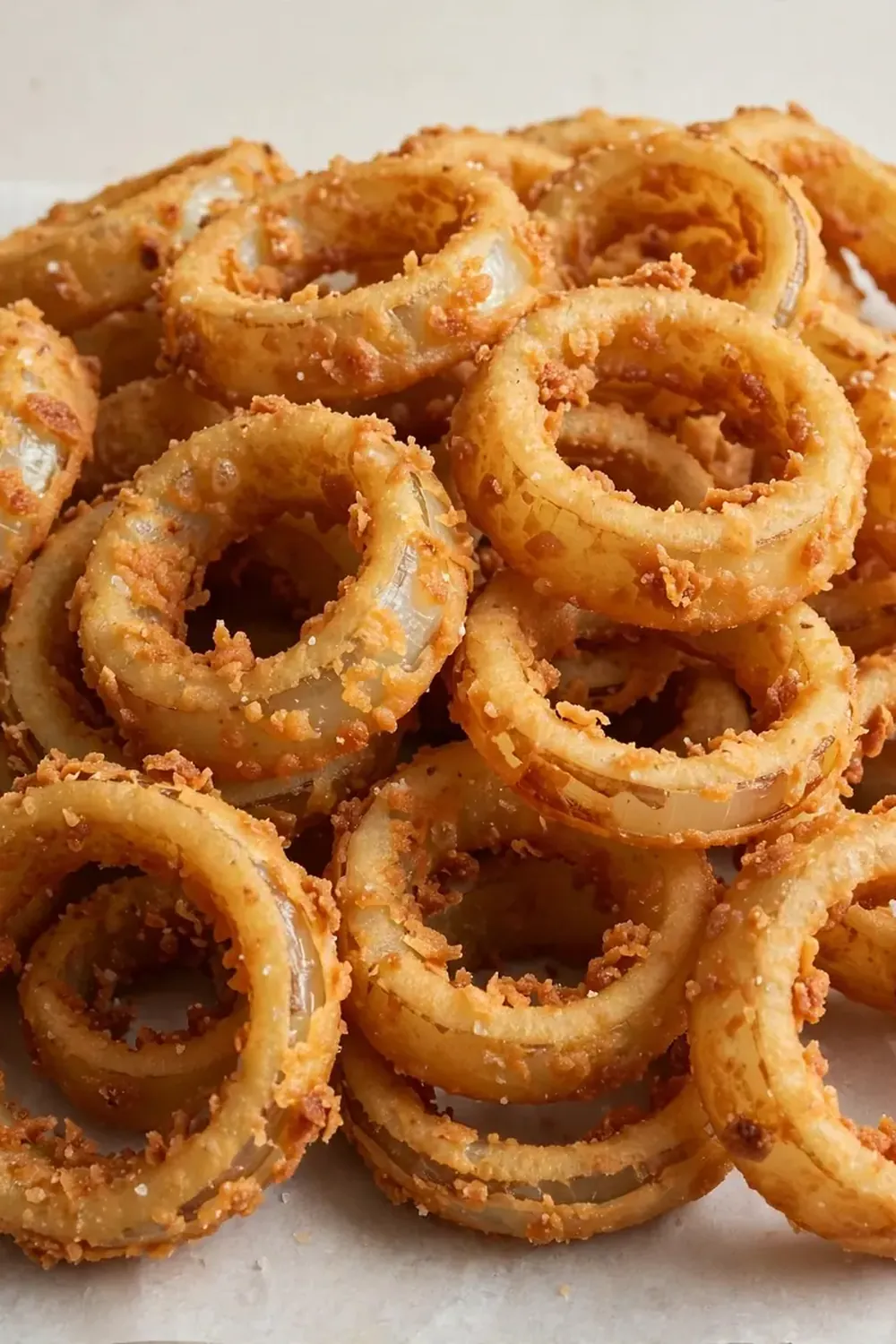 Crispy Beer-Battered Onion Rings (Non-Alcoholic Malt/Soda Base)