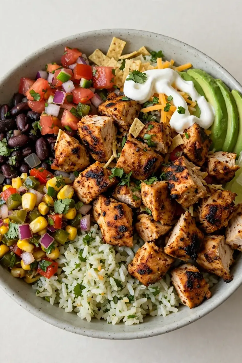 Copycat Chipotle Chicken and Rice Bowl