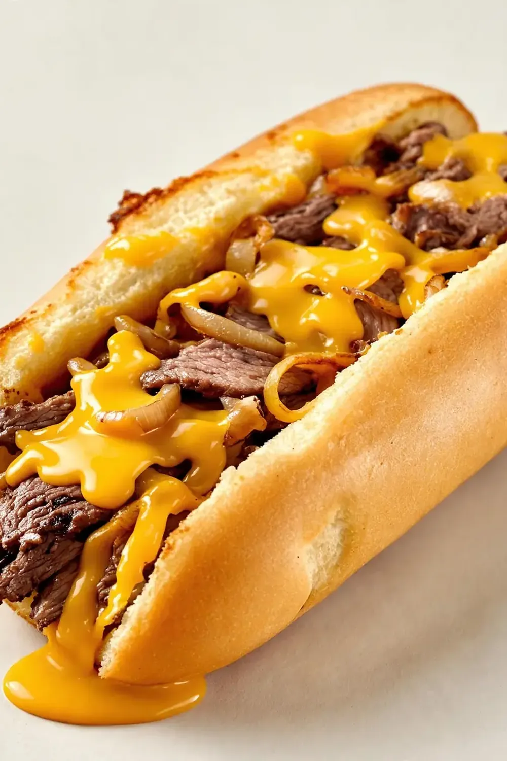 Philly Cheesesteak Sandwich (Ribeye and Cheez Whiz)