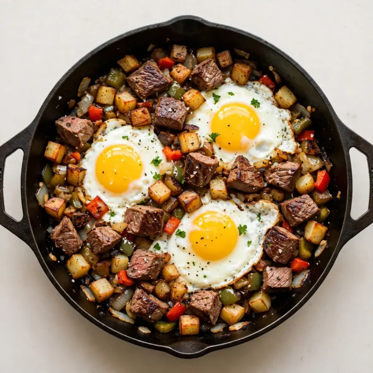 Cozy Weekend Steak and Eggs Hash Skillet