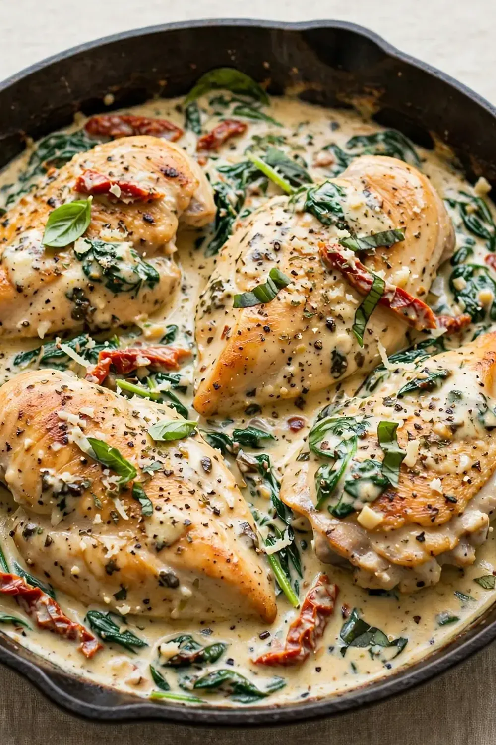 Creamy Tuscan Chicken Skillet