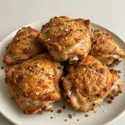 Crispy Baked Chicken Thighs