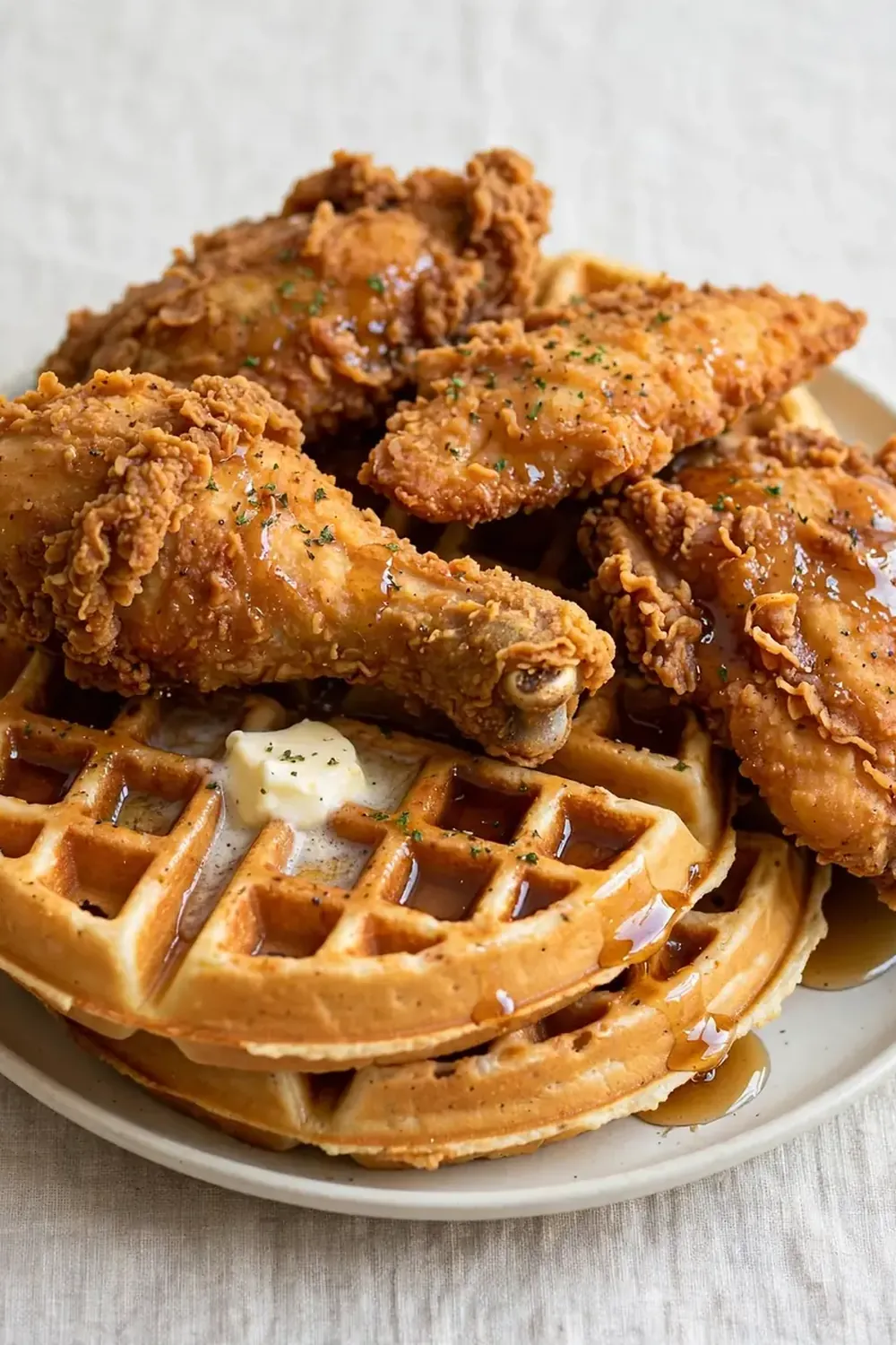 Southern Fried Chicken and Waffles
