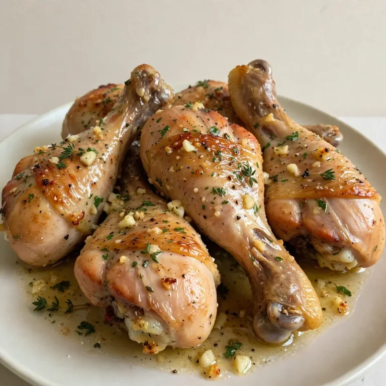 Garlic Butter Baked Chicken Legs