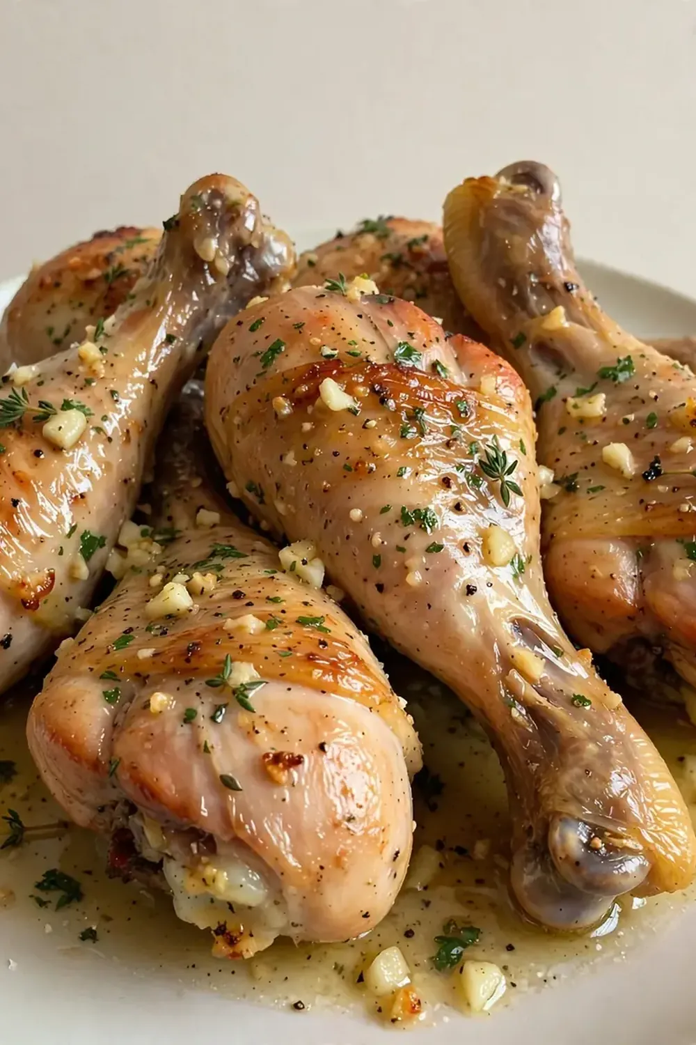 Garlic Butter Baked Chicken Legs
