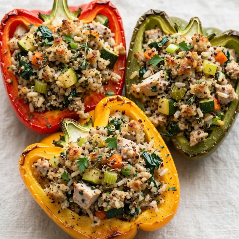 Healthy Turkey Stuffed Peppers