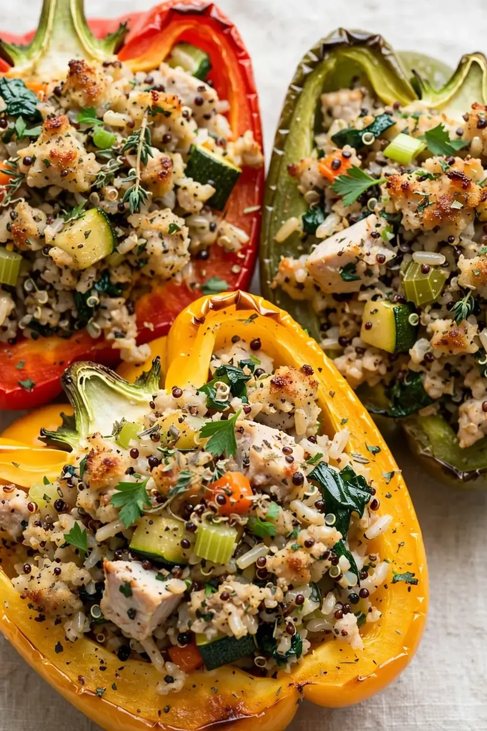Healthy Turkey Stuffed Peppers