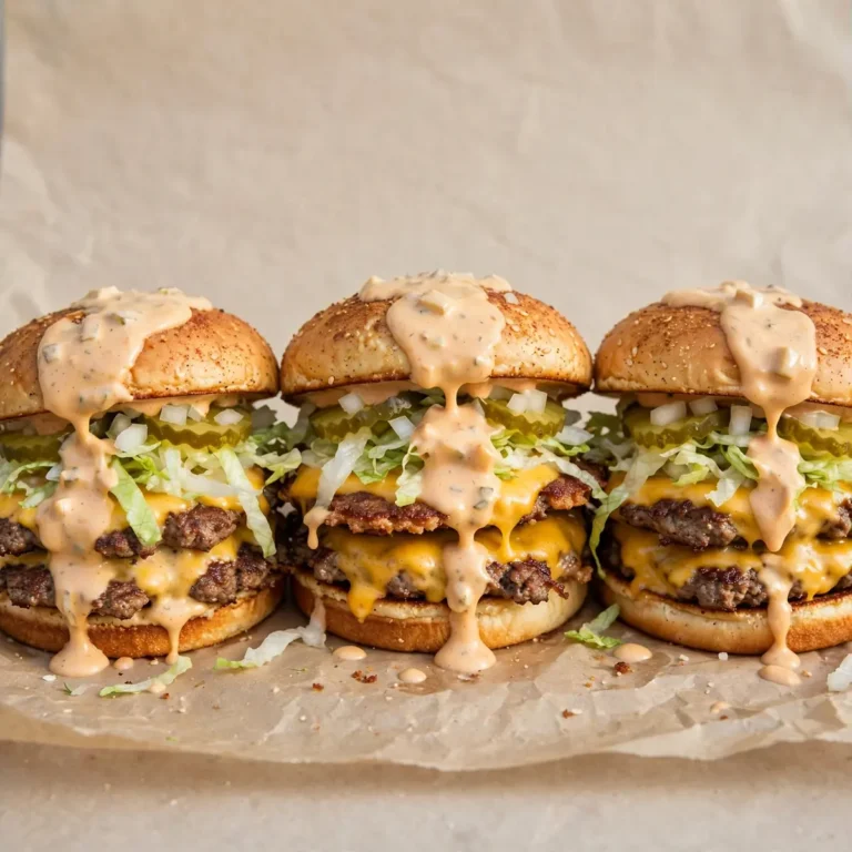 Juicy Smash Burgers With Special Sauce