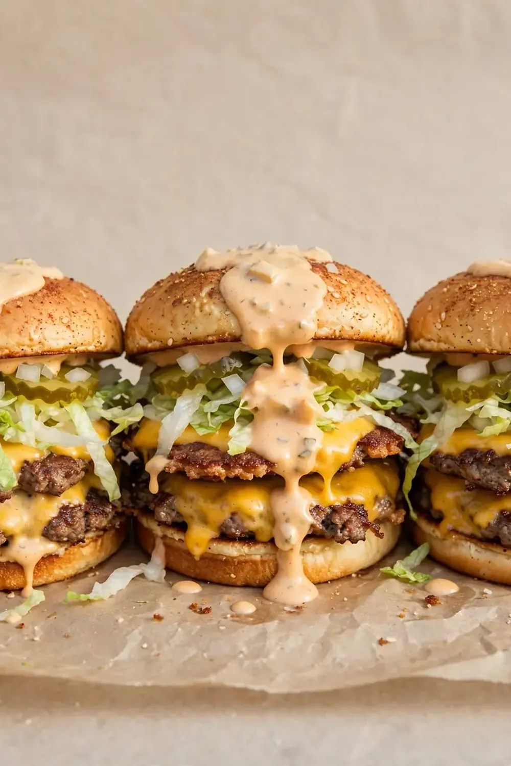 Juicy Smash Burgers with Special Sauce