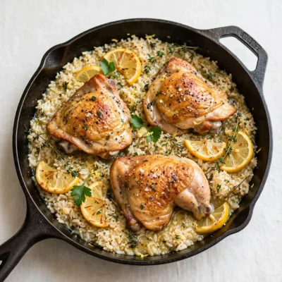 One-Pan Lemon Chicken And Rice