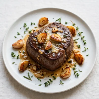 Pan-Seared Filet Mignon With Garlic Butter