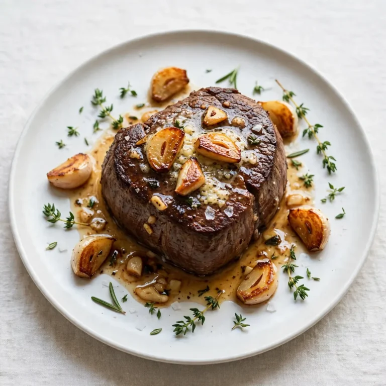 Pan-Seared Filet Mignon With Garlic Butter