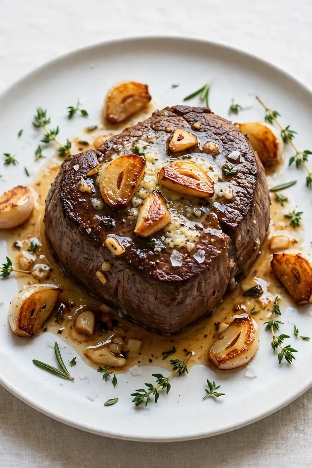 Pan-Seared Filet Mignon with Garlic Butter
