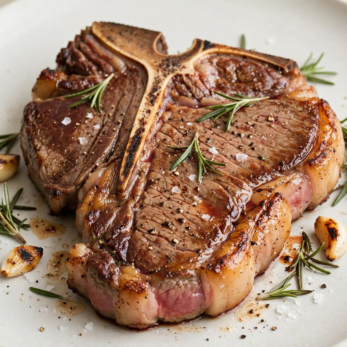Perfect Pan-Seared T-Bone Steak