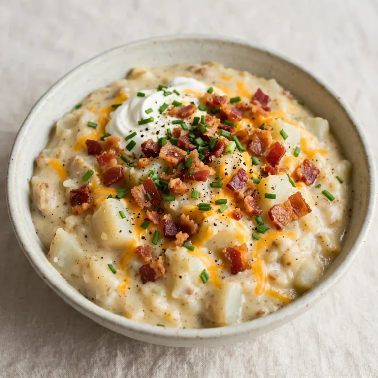 Slow Weekend Loaded Baked Potato Soup