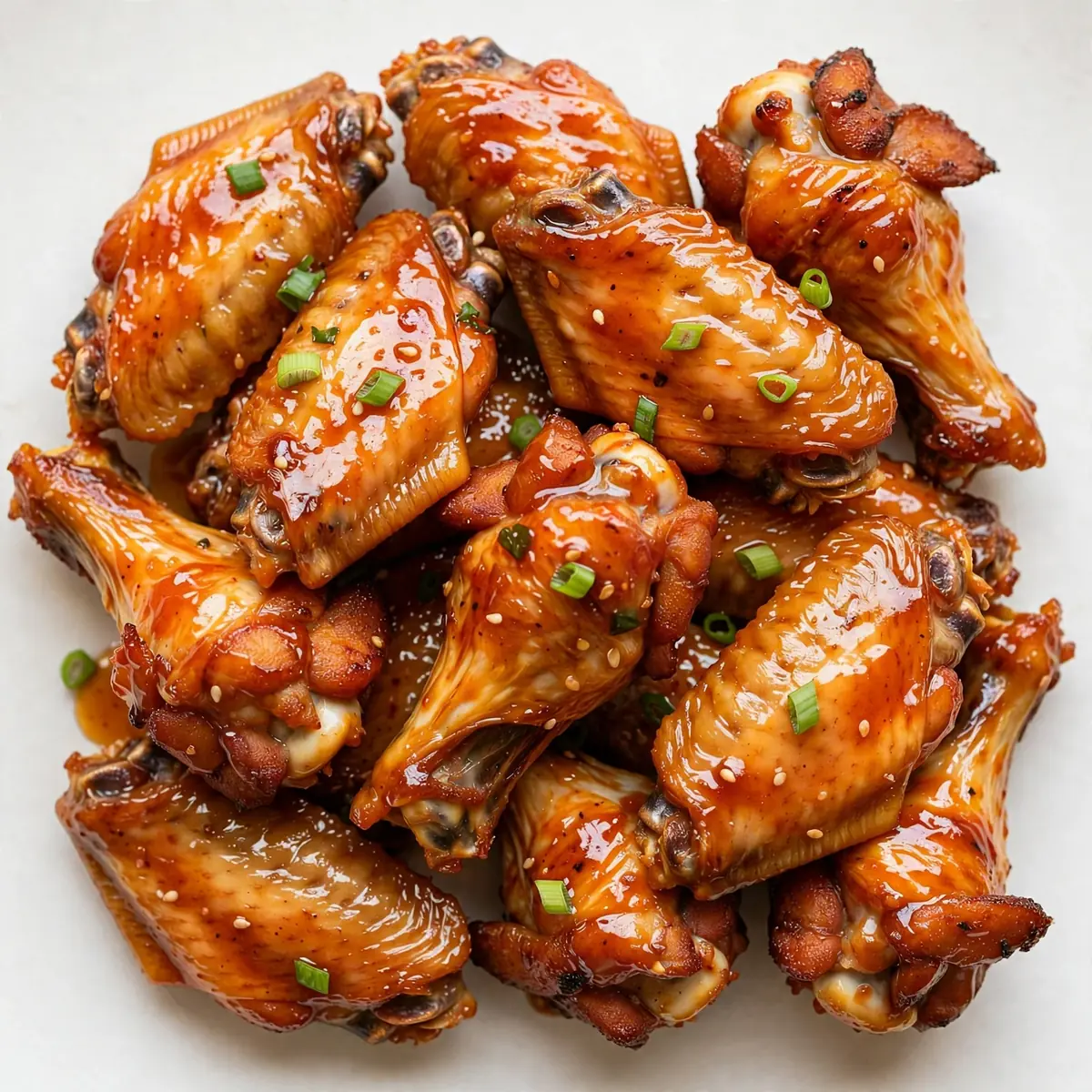 Sticky Honey Sriracha Chicken Wings