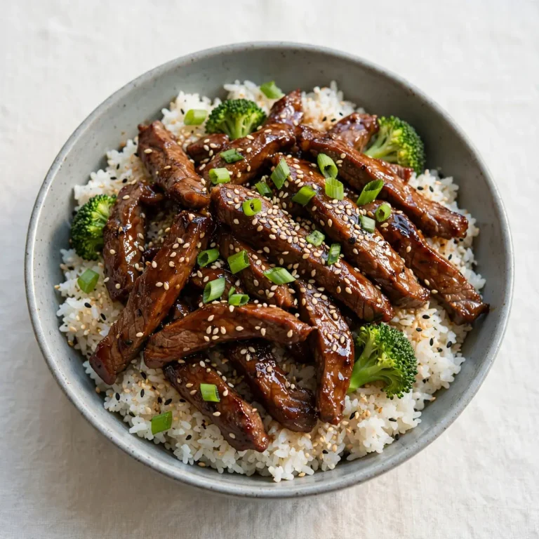 Teriyaki Beef Bowls With Sesame Rice