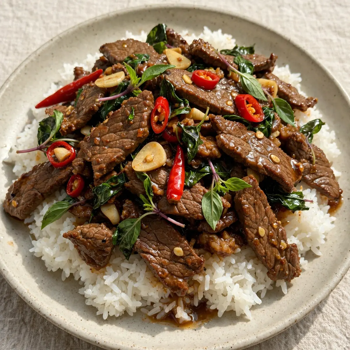 Thai Basil Beef Stir-Fry