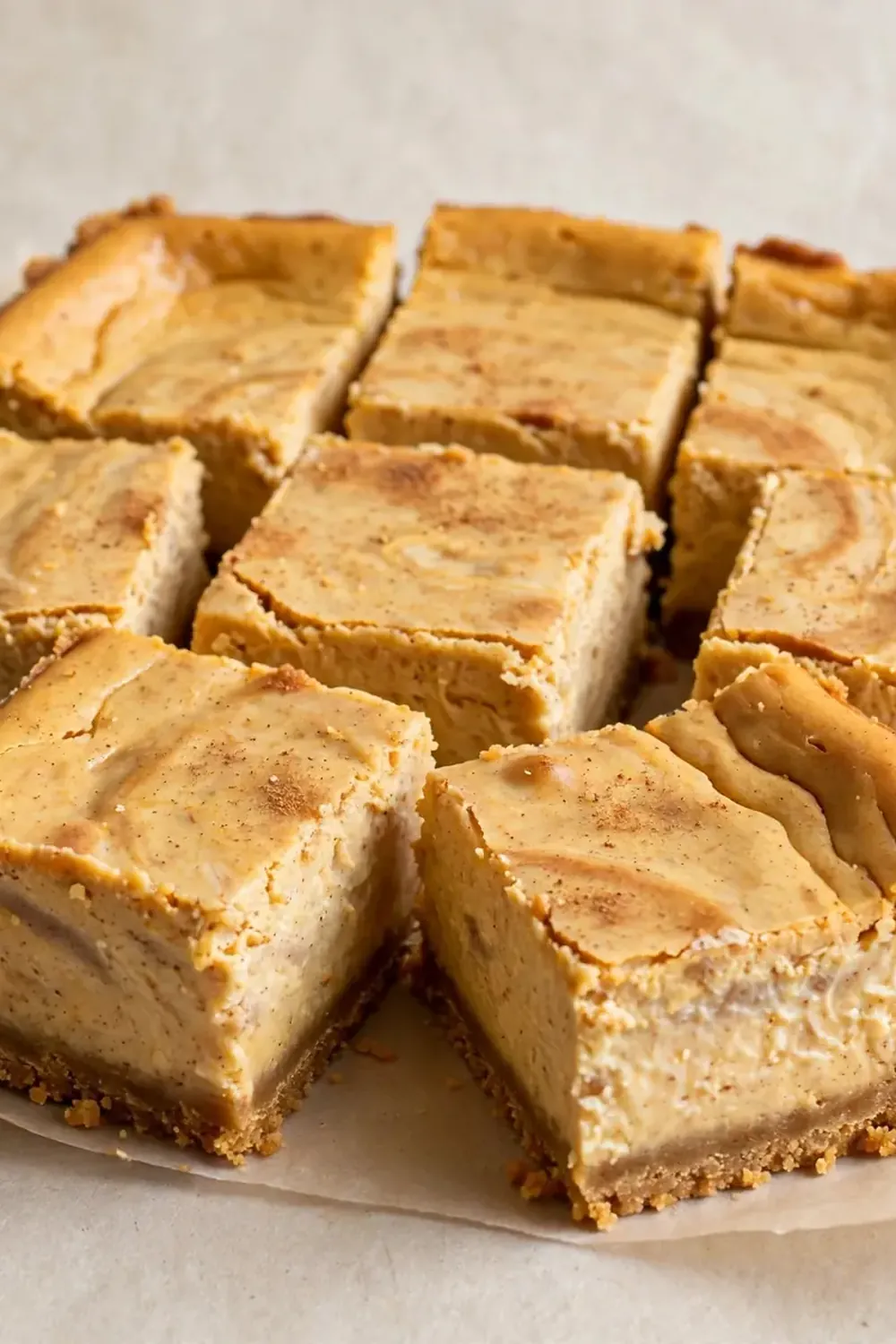 homemade pumpkin cheesecake bars