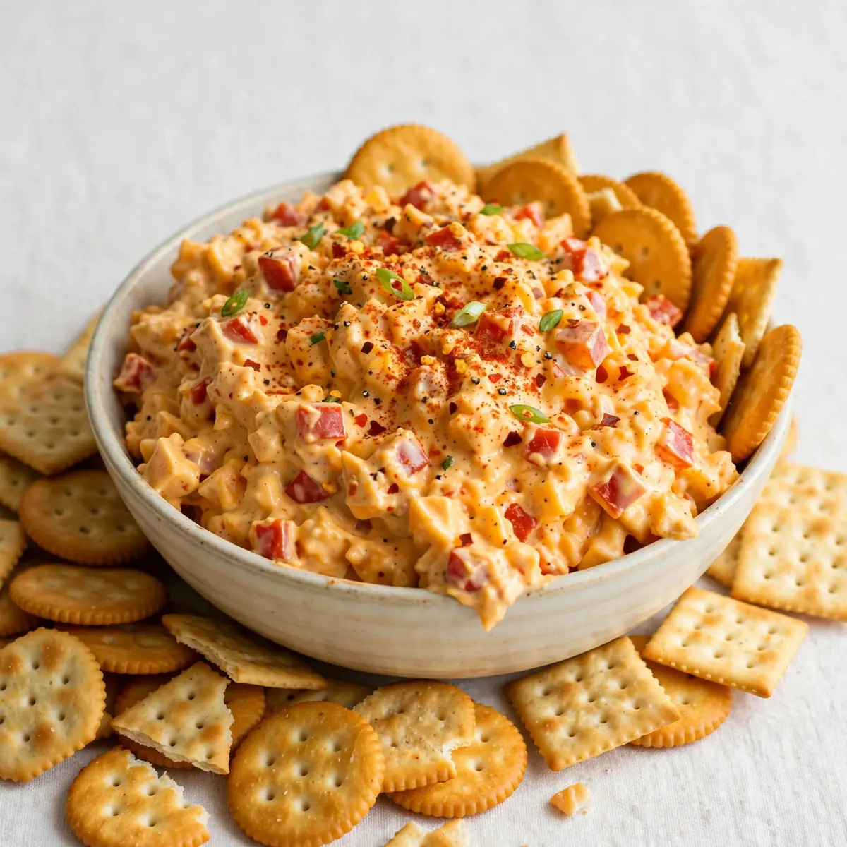 Easy Weeknight Spicy Pimento Cheese Crackers