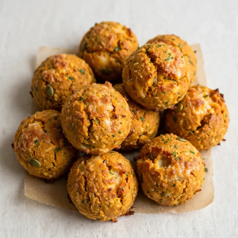 Fast & Easy Baked Pumpkin Cheese Balls