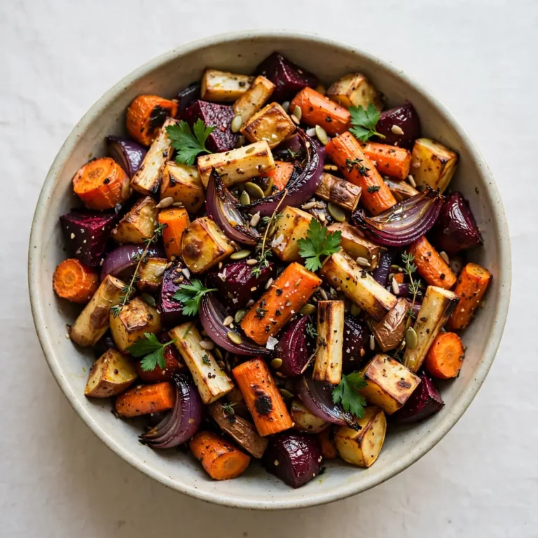 One-Pan Simple Roasted Root Vegetable Salad