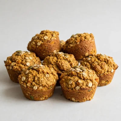 Quick Weeknight Easy Healthy Pumpkin Oatmeal Muffins