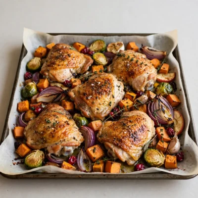 Quick Weeknight Easy Sheet Pan Harvest Chicken