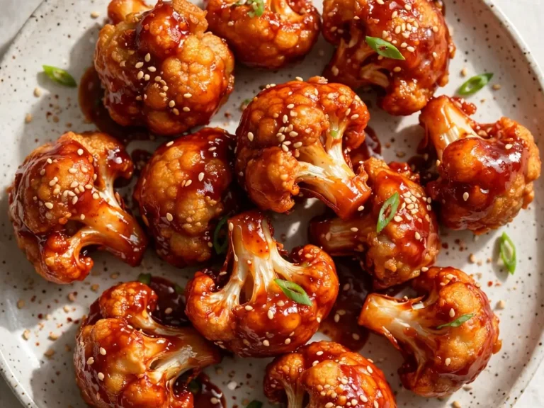 Korean Fried Cauliflower Bites Appetizer