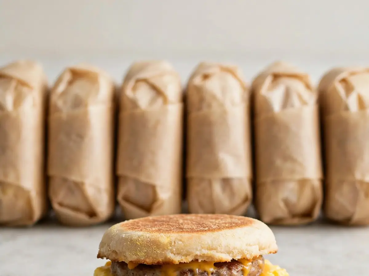 Make-Ahead Freezer Breakfast Sandwiches for School Mornings